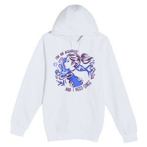 Aquarius Need Space Female Premium Pullover Hoodie