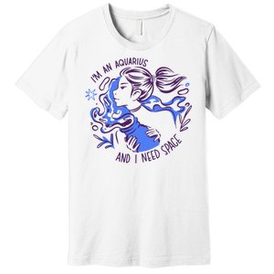 Aquarius Need Space Female Premium T-Shirt