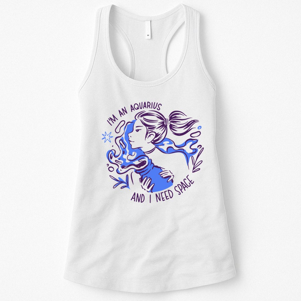 Aquarius Need Space Female Womens Tank Top