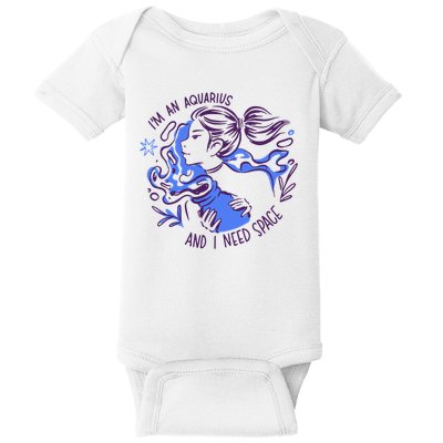 Aquarius Need Space Female Baby Bodysuit