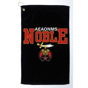 AEAONMS Noble Shrine Emblem Masons Shriner Fathers Day Gift Platinum Collection Golf Towel