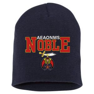 AEAONMS Noble Shrine Emblem Masons Shriner Fathers Day Gift Short Acrylic Beanie