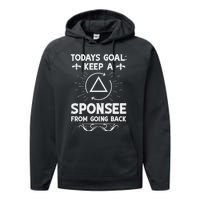 Aa Na Sponsor Alcoholics Anonymous Sobriety Anniversary Performance Fleece Hoodie