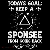 Aa Na Sponsor Alcoholics Anonymous Sobriety Anniversary T-Shirt