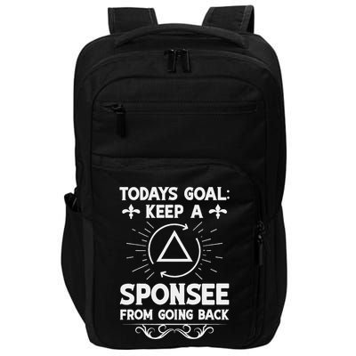 Aa Na Sponsor Alcoholics Anonymous Sobriety Anniversary Impact Tech Backpack