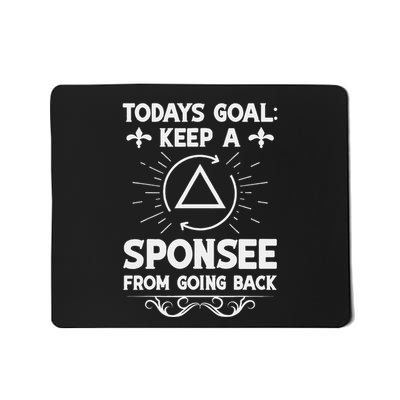 Aa Na Sponsor Alcoholics Anonymous Sobriety Anniversary Mousepad