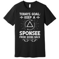 Aa Na Sponsor Alcoholics Anonymous Sobriety Anniversary Premium T-Shirt