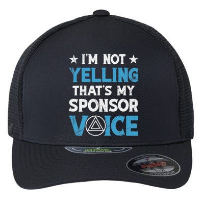 Aa Na Sponsor 60 Day Chip Sober Logo Aa Sobriety Sponsee Flexfit Unipanel Trucker Cap