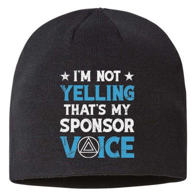 Aa Na Sponsor 60 Day Chip Sober Logo Aa Sobriety Sponsee Sustainable Beanie