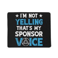 Aa Na Sponsor 60 Day Chip Sober Logo Aa Sobriety Sponsee Mousepad