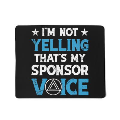 Aa Na Sponsor 60 Day Chip Sober Logo Aa Sobriety Sponsee Mousepad