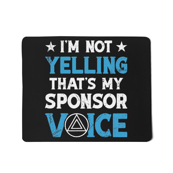 Aa Na Sponsor 60 Day Chip Sober Logo Aa Sobriety Sponsee Mousepad