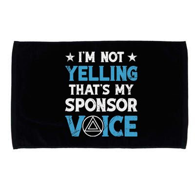 Aa Na Sponsor 60 Day Chip Sober Logo Aa Sobriety Sponsee Microfiber Hand Towel