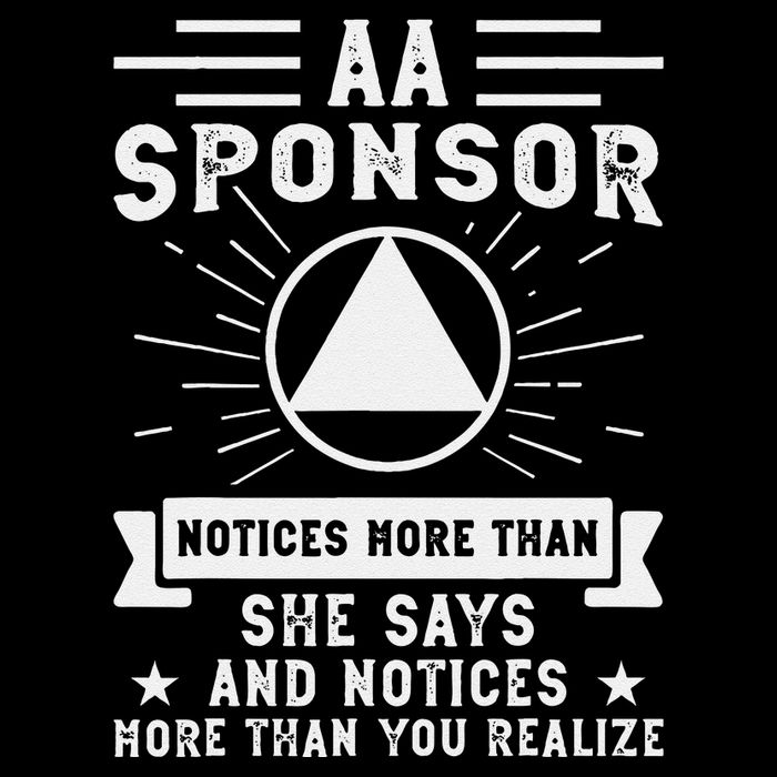Aa Na Sponsor Alcoholics Anonymous Aa Na Sponsee 7-Panel Snapback Hat