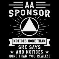 Aa Na Sponsor Alcoholics Anonymous Aa Na Sponsee Flat Bill Trucker Hat