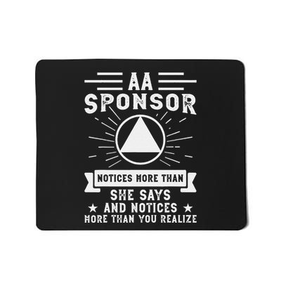 Aa Na Sponsor Alcoholics Anonymous Aa Na Sponsee Mousepad