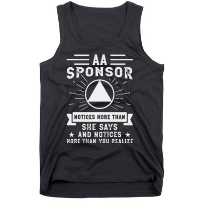 Aa Na Sponsor Alcoholics Anonymous Aa Na Sponsee Tank Top