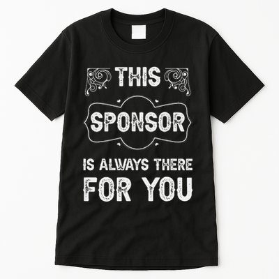 Aa Na Sponsor Sobriety Coin Sober Logo Alcoholics Anonymous Tall T-Shirt