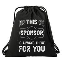 Aa Na Sponsor Sobriety Coin Sober Logo Alcoholics Anonymous Drawstring Bag