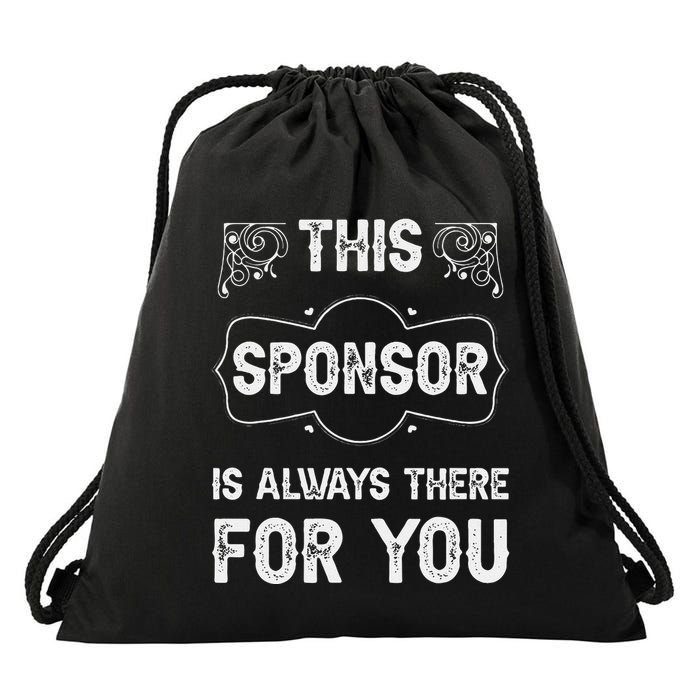 Aa Na Sponsor Sobriety Coin Sober Logo Alcoholics Anonymous Drawstring Bag