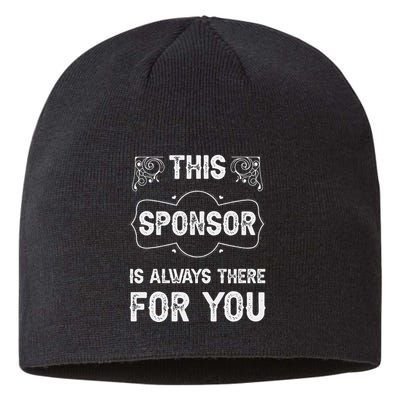 Aa Na Sponsor Sobriety Coin Sober Logo Alcoholics Anonymous Sustainable Beanie