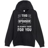 Aa Na Sponsor Sobriety Coin Sober Logo Alcoholics Anonymous Premium Pullover Hoodie