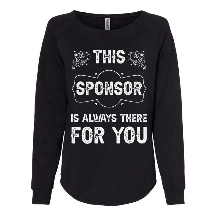 Aa Na Sponsor Sobriety Coin Sober Logo Alcoholics Anonymous Womens California Wash Sweatshirt