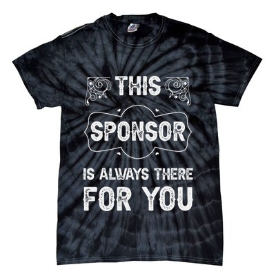 Aa Na Sponsor Sobriety Coin Sober Logo Alcoholics Anonymous Tie-Dye T-Shirt