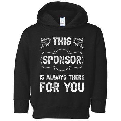 Aa Na Sponsor Sobriety Coin Sober Logo Alcoholics Anonymous Toddler Hoodie