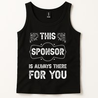 Aa Na Sponsor Sobriety Coin Sober Logo Alcoholics Anonymous Tank Top