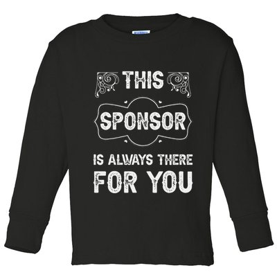 Aa Na Sponsor Sobriety Coin Sober Logo Alcoholics Anonymous Toddler Long Sleeve Shirt