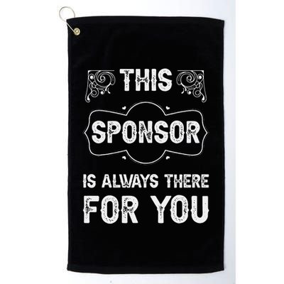 Aa Na Sponsor Sobriety Coin Sober Logo Alcoholics Anonymous Golf Towel