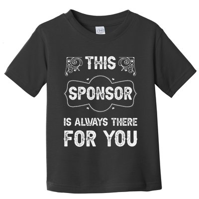 Aa Na Sponsor Sobriety Coin Sober Logo Alcoholics Anonymous Toddler T-Shirt