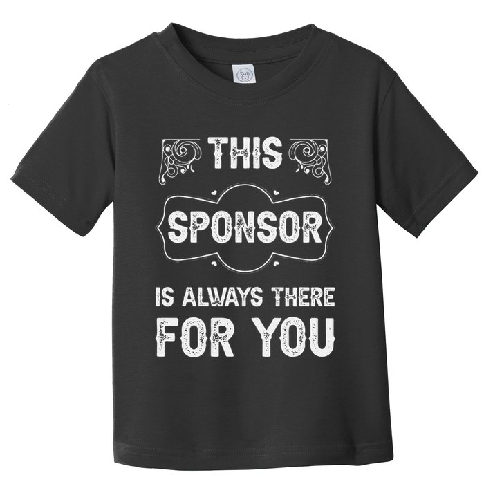 Aa Na Sponsor Sobriety Coin Sober Logo Alcoholics Anonymous Toddler T-Shirt