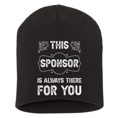 Aa Na Sponsor Sobriety Coin Sober Logo Alcoholics Anonymous Short Acrylic Beanie