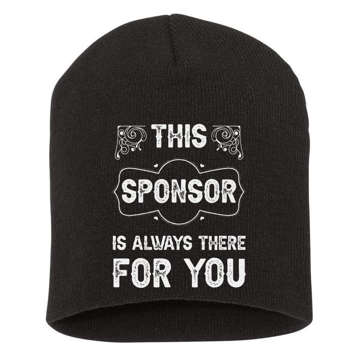 Aa Na Sponsor Sobriety Coin Sober Logo Alcoholics Anonymous Short Acrylic Beanie