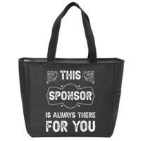 Aa Na Sponsor Sobriety Coin Sober Logo Alcoholics Anonymous Zip Tote Bag