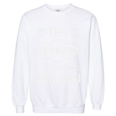 Aa Na Sponsor Sobriety Coin Sober Logo Alcoholics Anonymous Garment-Dyed Sweatshirt