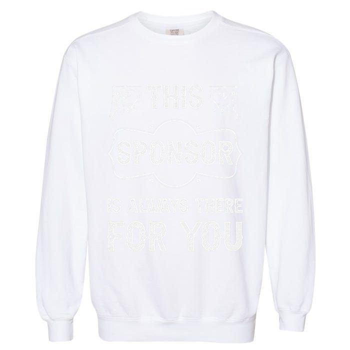 Aa Na Sponsor Sobriety Coin Sober Logo Alcoholics Anonymous Garment-Dyed Sweatshirt