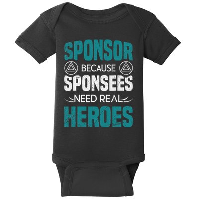 Aa Na Sponsor Aa Sobriety Clean Sober Alcoholics Anonymous Baby Bodysuit