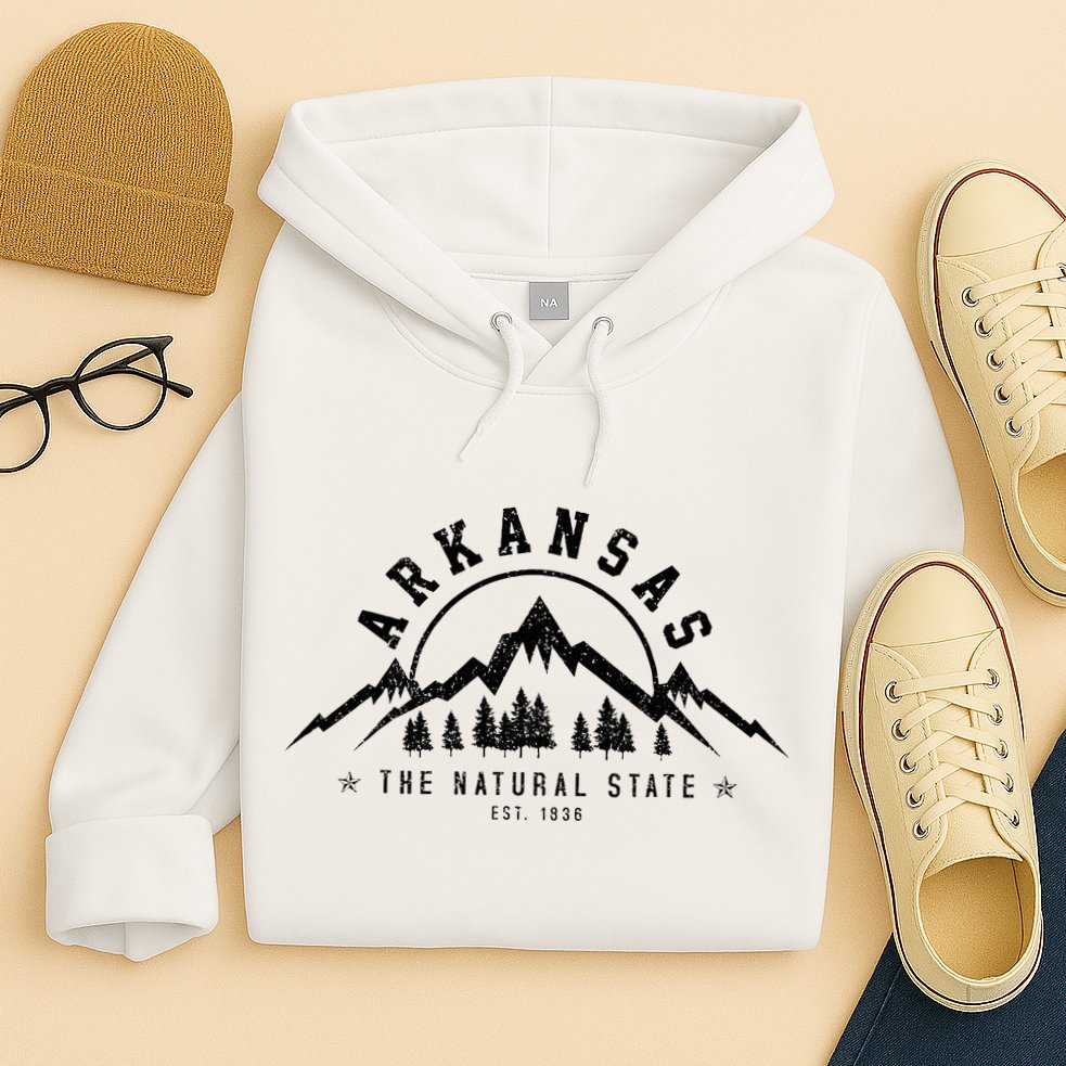 Arkansas Natural State America Usa Souvenir Hoodie