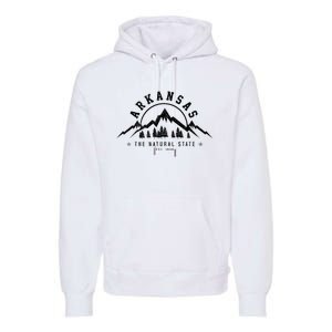 Arkansas Natural State America Usa Souvenir Premium Hoodie