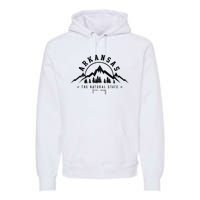 Arkansas Natural State America Usa Souvenir Premium Hoodie