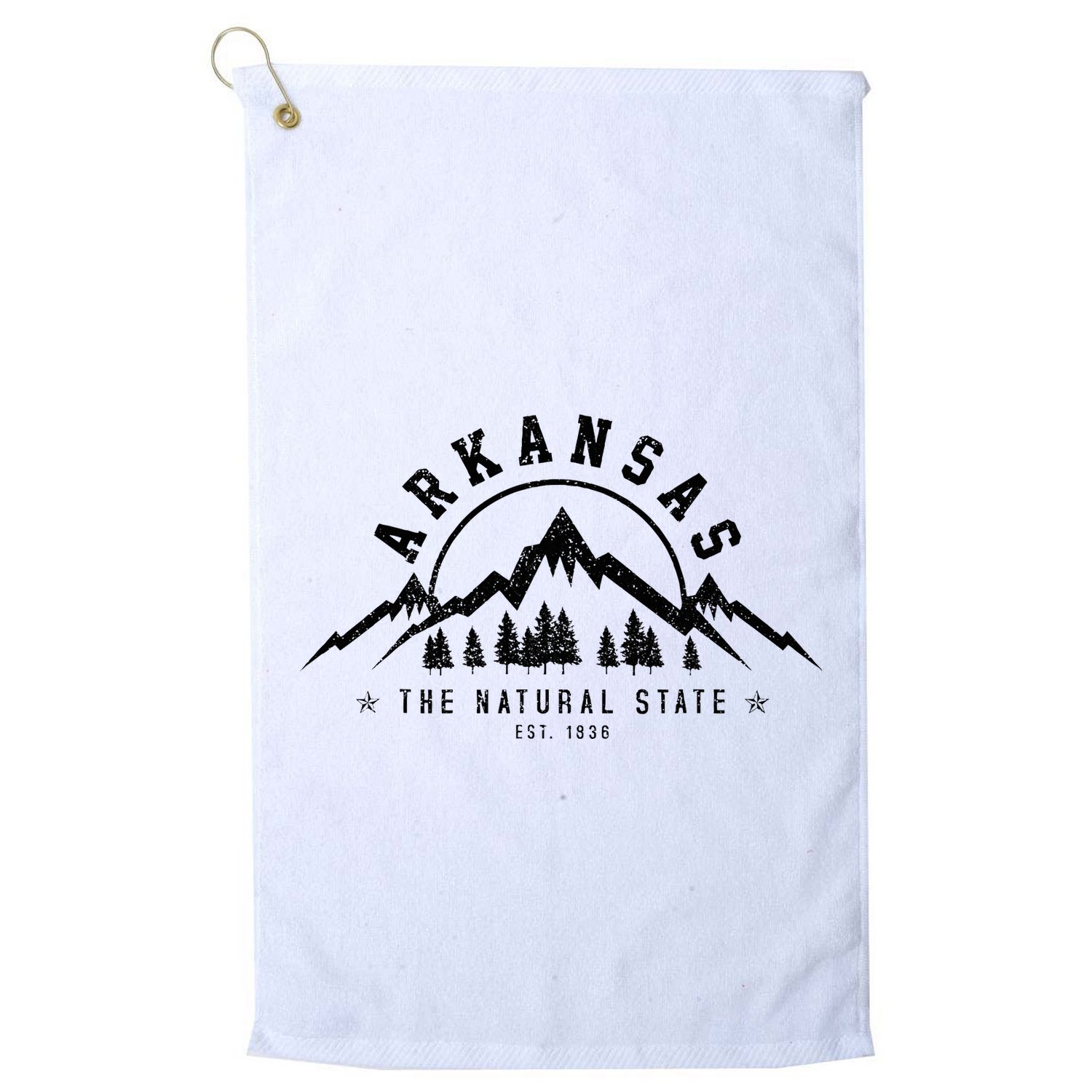 Arkansas Natural State America Usa Souvenir Golf Towel