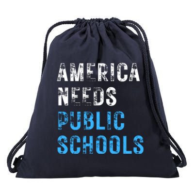 America Needs Schools Drawstring Bag