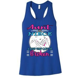 Aunt Niece Sentital Gift Bond Baptism Christmas Present Cool Gift Women's Racerback Tank