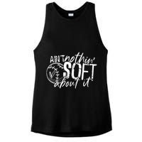 Aint Nothin Soft About It Softball Ladies PosiCharge Tri-Blend Wicking Tank