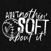 Aint Nothin Soft About It Softball Ladies PosiCharge Tri-Blend Wicking Tank