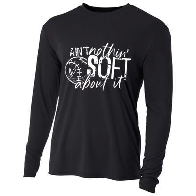 Aint Nothin Soft About It Softball Cooling Performance Long Sleeve Crew
