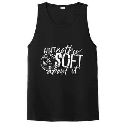 Aint Nothin Soft About It Softball PosiCharge Competitor Tank